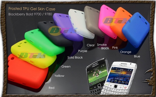 Frosted Silicone TPU Gel Case Blackberry Bold 9780