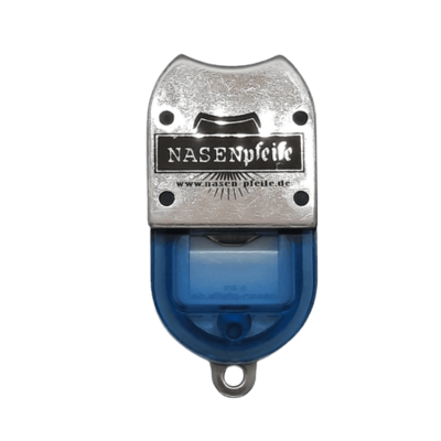 Nasenpfeife, blau transparent