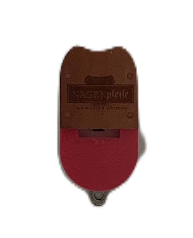 Nasenpfeife mit Echtholz-Abdeckung, rosa Nasenpfeife mit Echtholz-Abdeckung, rosa