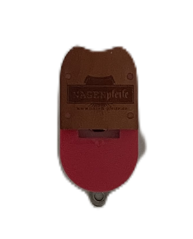 Nasenpfeife mit Echtholz-Abdeckung, rosa Nasenpfeife mit Echtholz-Abdeckung, rosa