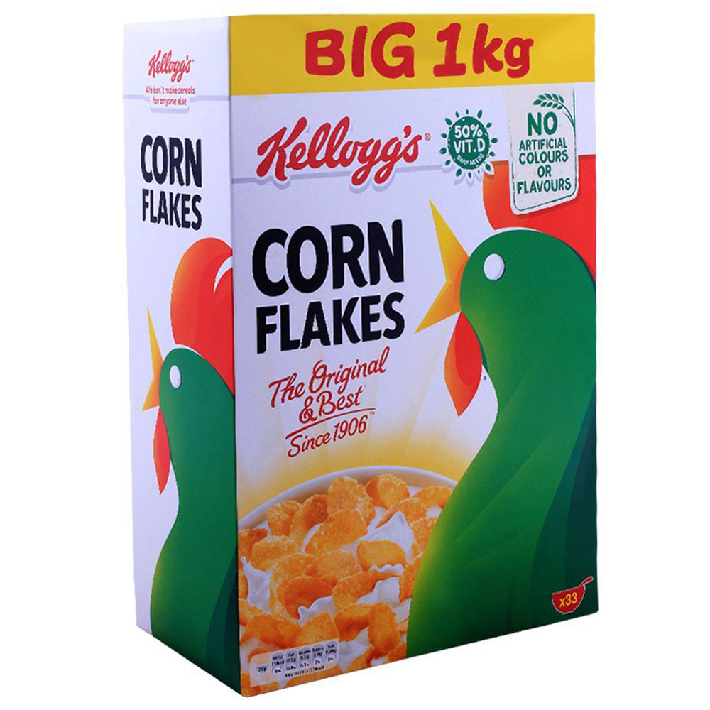 Kellogg's Corn Flakes, 2 x 1kg