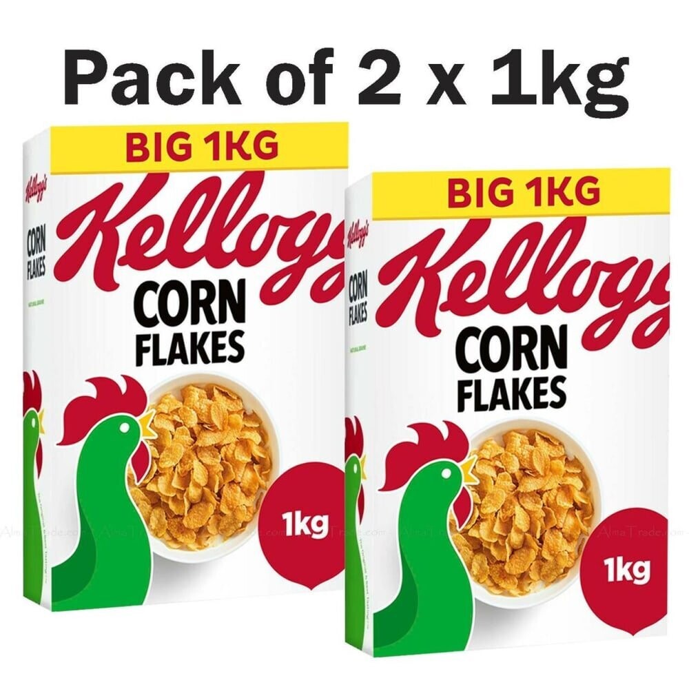 Kellogg's Corn Flakes, 2 x 1kg
