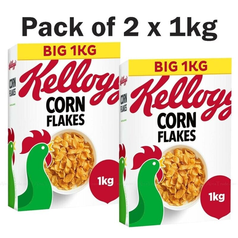 Kellogg's Corn Flakes, 2 x 1kg