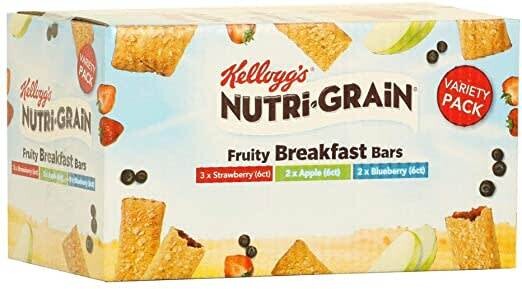 Kellogg's Nutri-Grain Mixed Fruity Breakfast Bars, 42 Pack