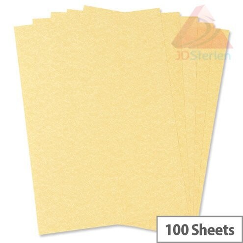 4 HuntOffice Parchment Premium Printer Paper A4 100gsm Gold 100 Sheets