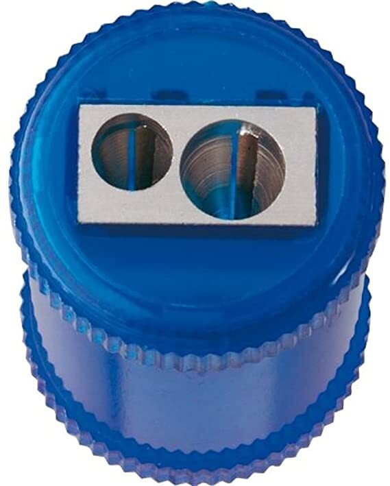 5 Star Pencil Sharpener, Plastic Canister, Maximum Pencil Diameter 8/11mm, 2 Hole