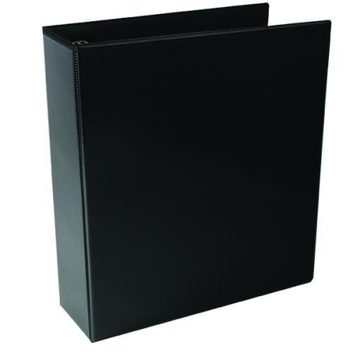 5 Star Presentation Binder, A4, 4 D-Ring, 65mm Capacity, Black, Pack of 10