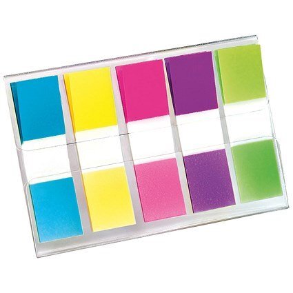 Post-it Small Index Portable pack, Bright Colours, Pack of 100
