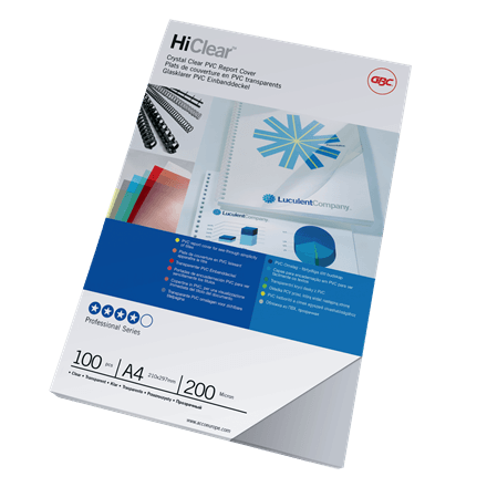 GBC ibico Hiclear cover 200 MICRON