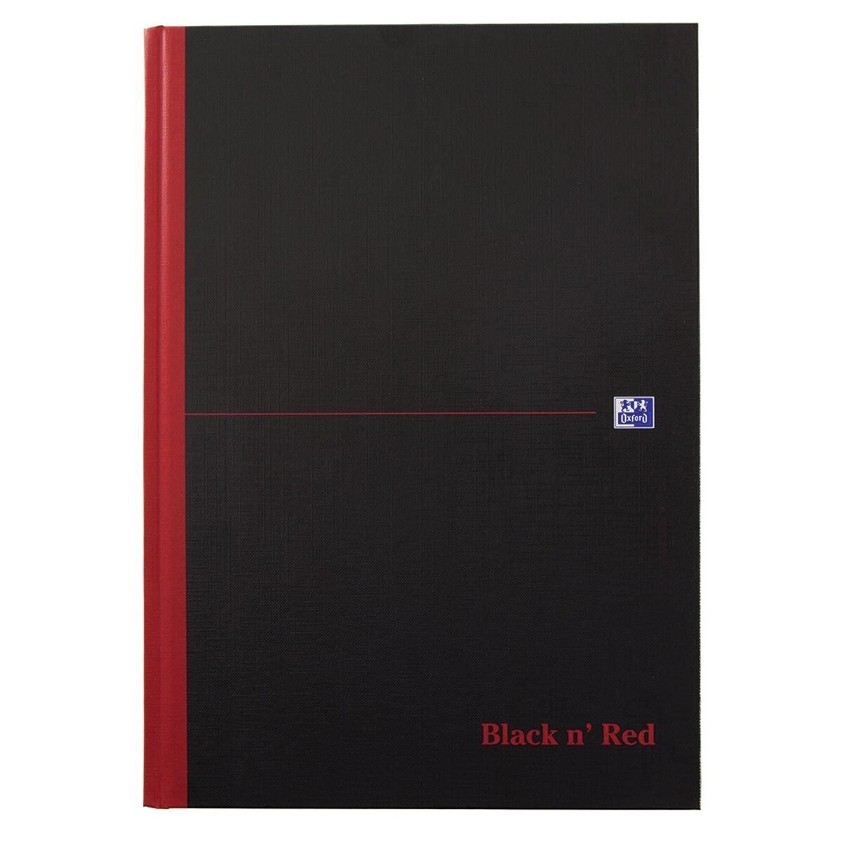 Black n Red A4 Casebound Notebook 90gsm 192 pages
