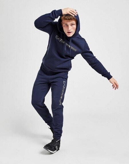 Emporio Armani EA7 Lines Hooded Fleece Tracksuit