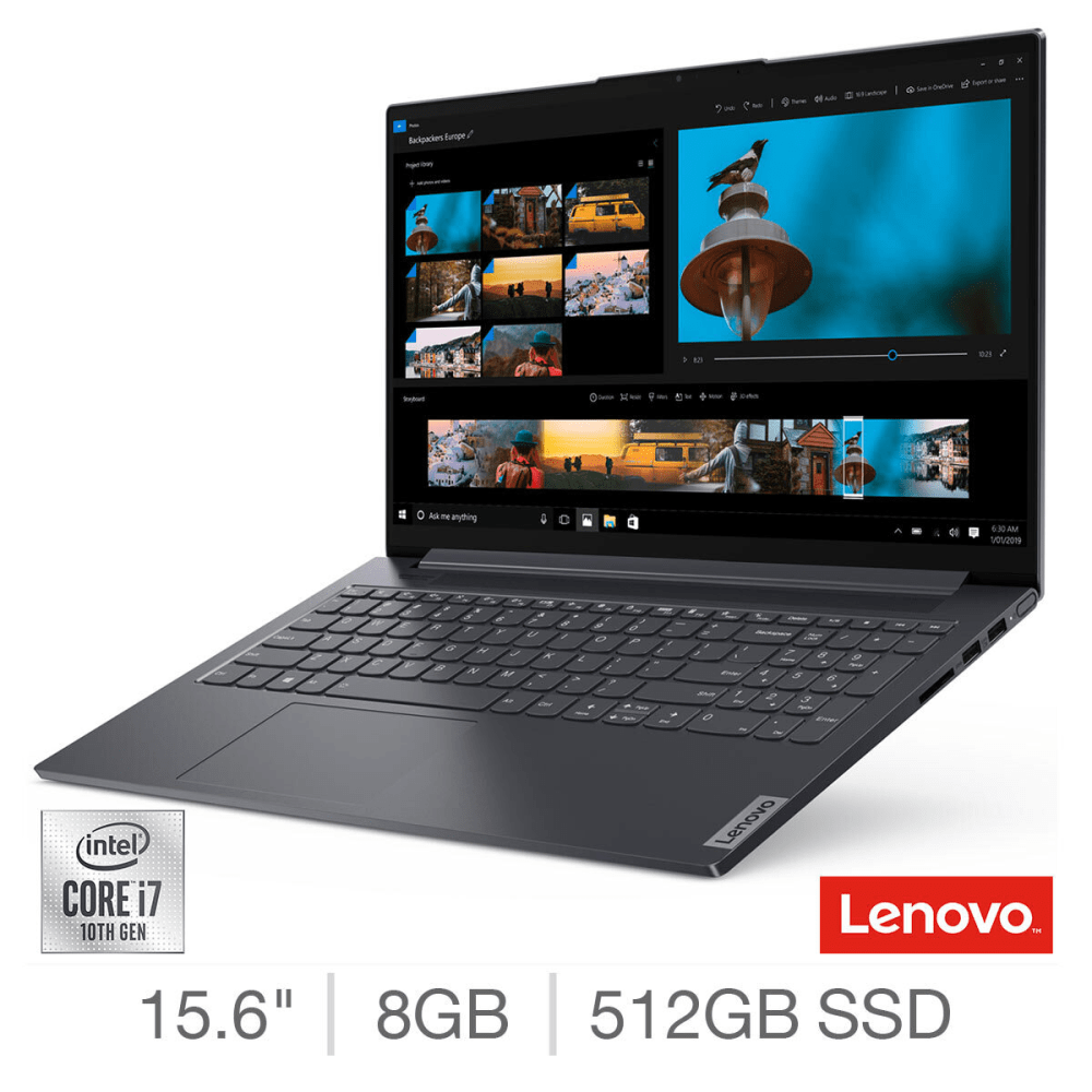 Lenovo Yoga Slim 7, Intel Core i7, 8GB RAM, 512GB SSD, 15.6 Inch Laptop