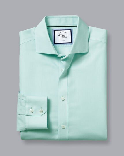 Cutaway Collar Non-Iron Regent Weave Shirt – Green
