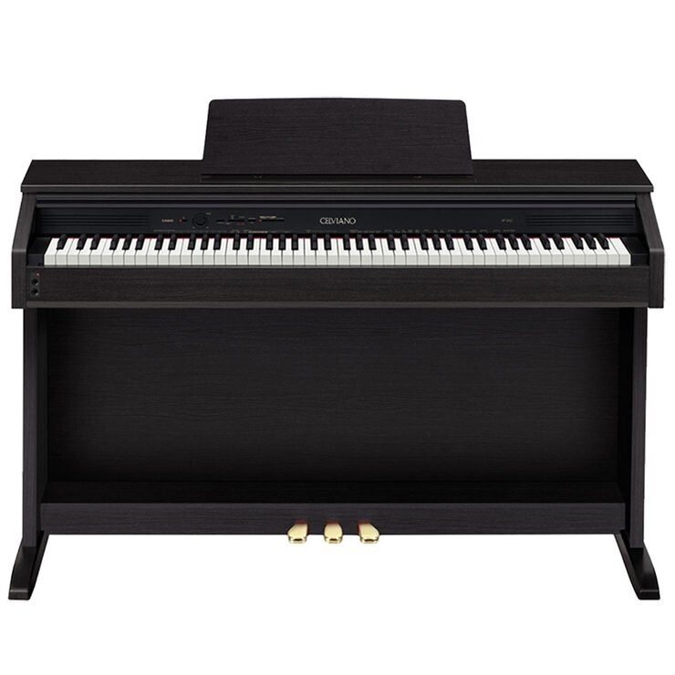 Casio AP-260BK, Traditional Cabinet Style Piano in Black