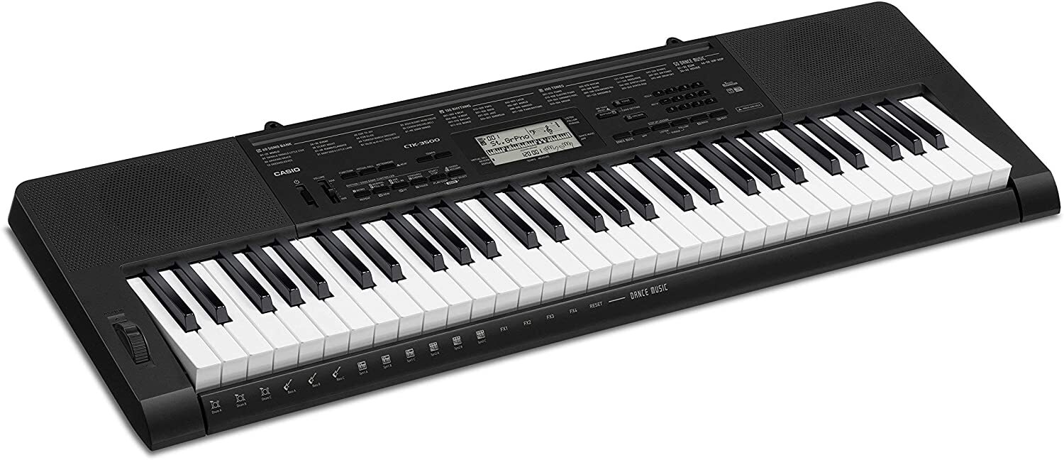 Casio CTK-3500AD, Full Size Keyboard with Stand and Headphones