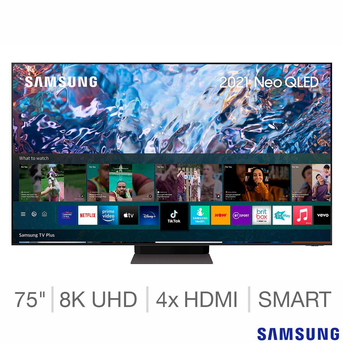 Samsung QE75QN700ATXXU 75 Inch Neo QLED 8K Ultra HD Smart TV