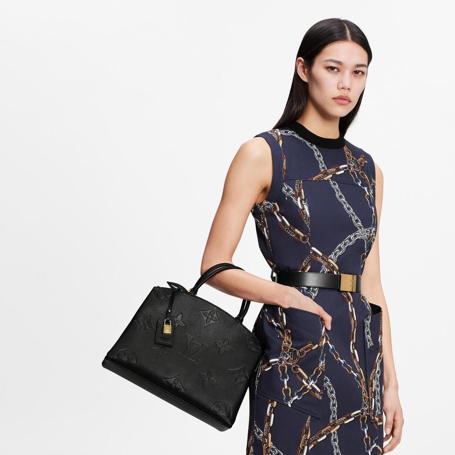 Grand Palais Tote Bag - Luxury Monogram Empreinte Leather | LOUIS VUITTON