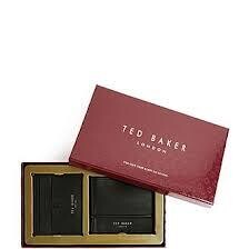 KUKOO Leather bifold wallet and cardholder giftset
