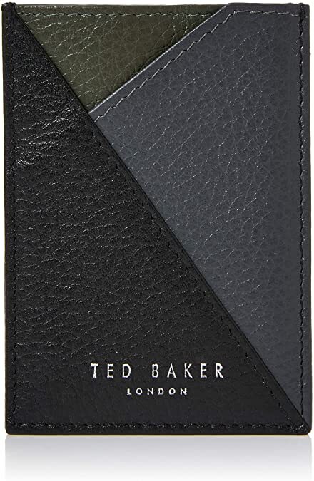 ROKPOL Colour block leather card holder