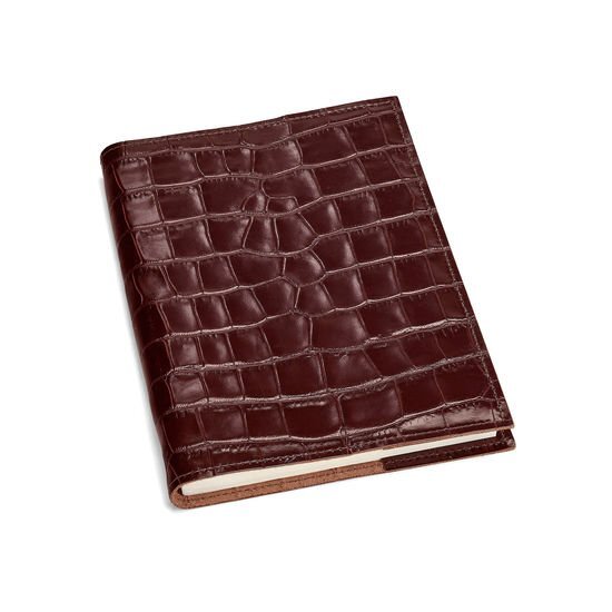 Refillable Journal Deep Shine Amazon Brown Croc