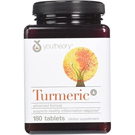 Youtheory Turmeric Advanced Formula, 180 Tablets (2 Months Supply)