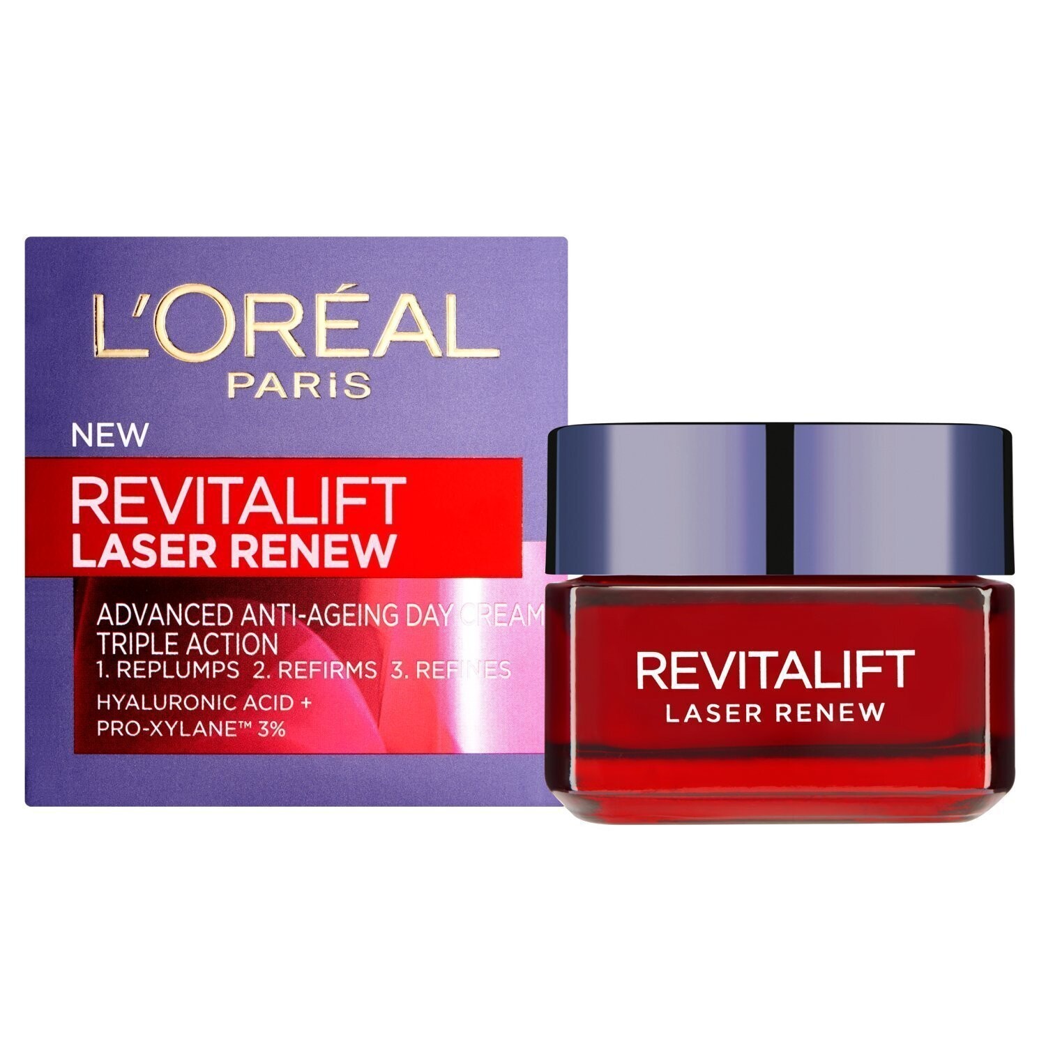 L'Oreal Revitalift Laser Renew Day Cream, 2 x 50ml