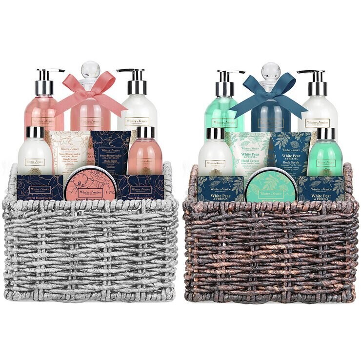 Winter In Venice Wicker Gift Set in 2 Varieties