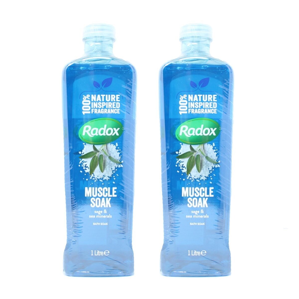 Radox Herbal Bath Soak, 2 x 1L