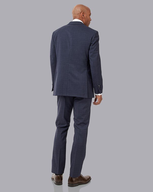 Crosshatch Suit - Airforce Blue