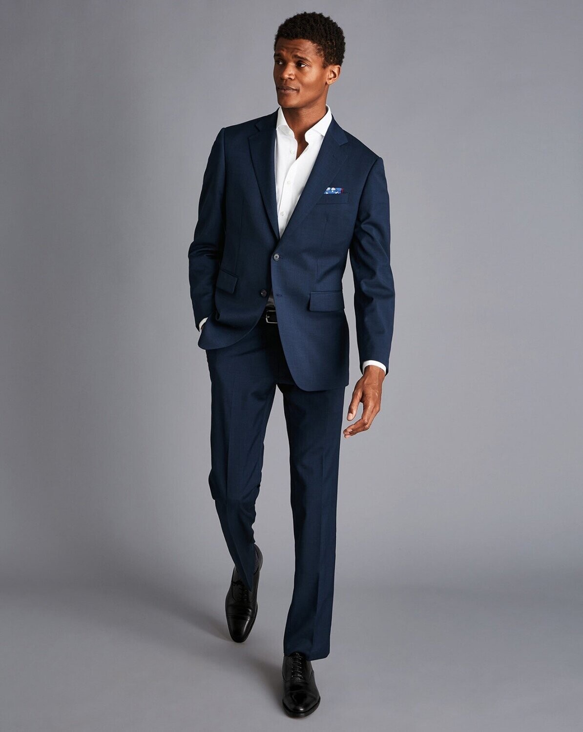 Pindot Travel Suit - French Blue