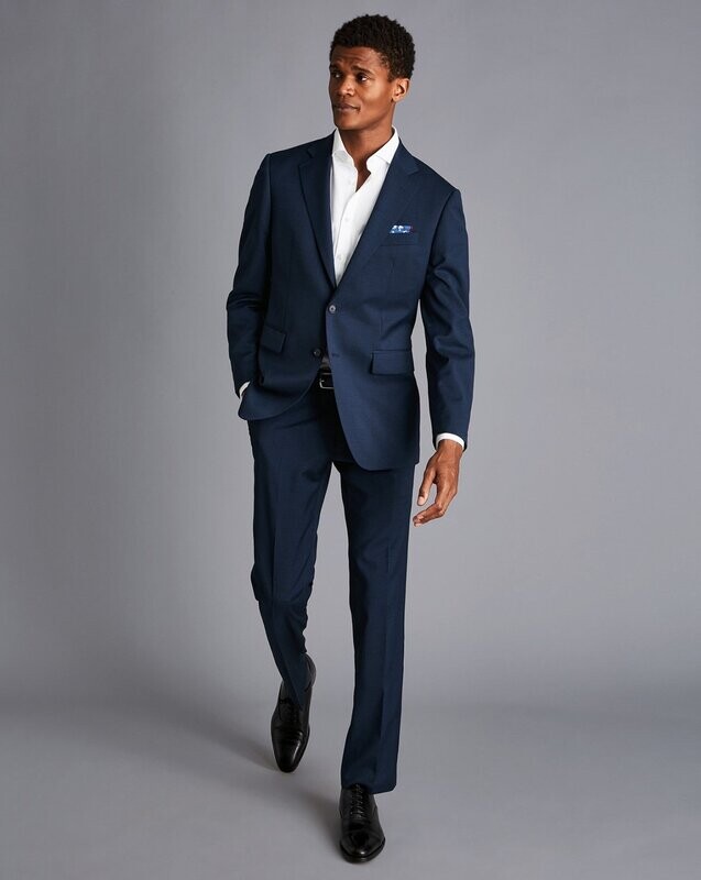 Pindot Travel Suit - French Blue