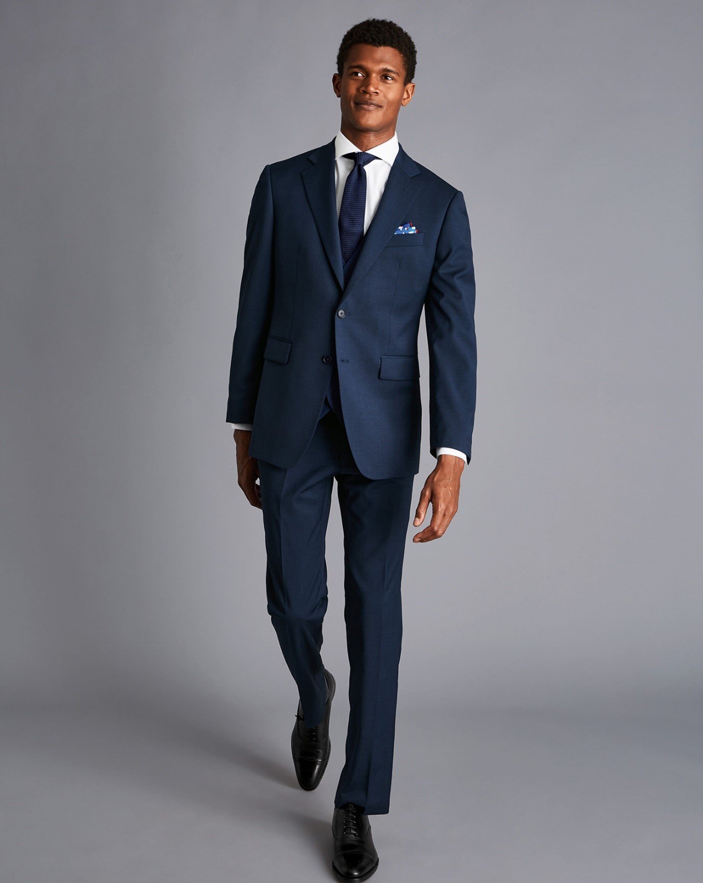 Pindot Travel Suit - French Blue
