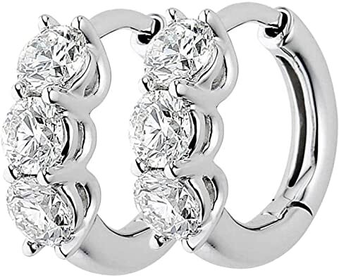 1.18ctw Round Brilliant Diamond Earrings, 14ct Yellow Gold
