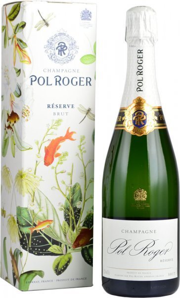 Pol Roger Brut Reserve NV Champagne, 6 x 75cl with Gift Box