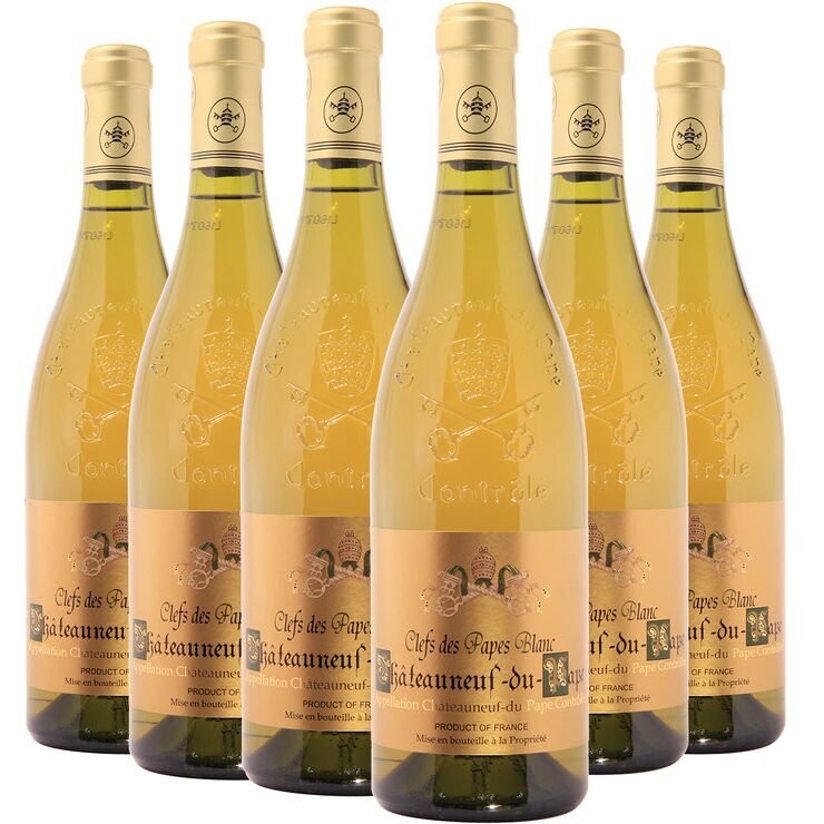 Chateauneuf du Pape Clefs Des Papes Blanc, 75cl