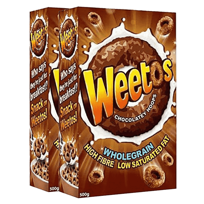 Weetos Chocolate Hoops, 2 x 500g