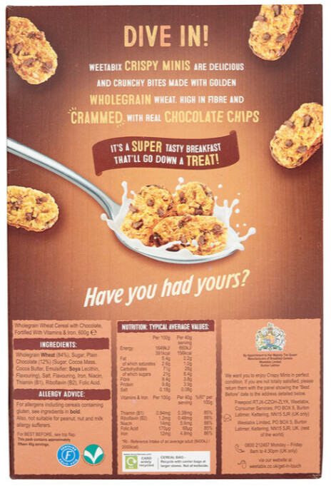 Weetabix Mini Chocolate, 2 x 600g