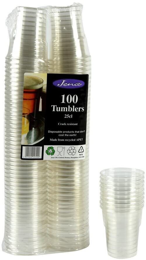 Jena 100 Disposable 25cl Tumblers