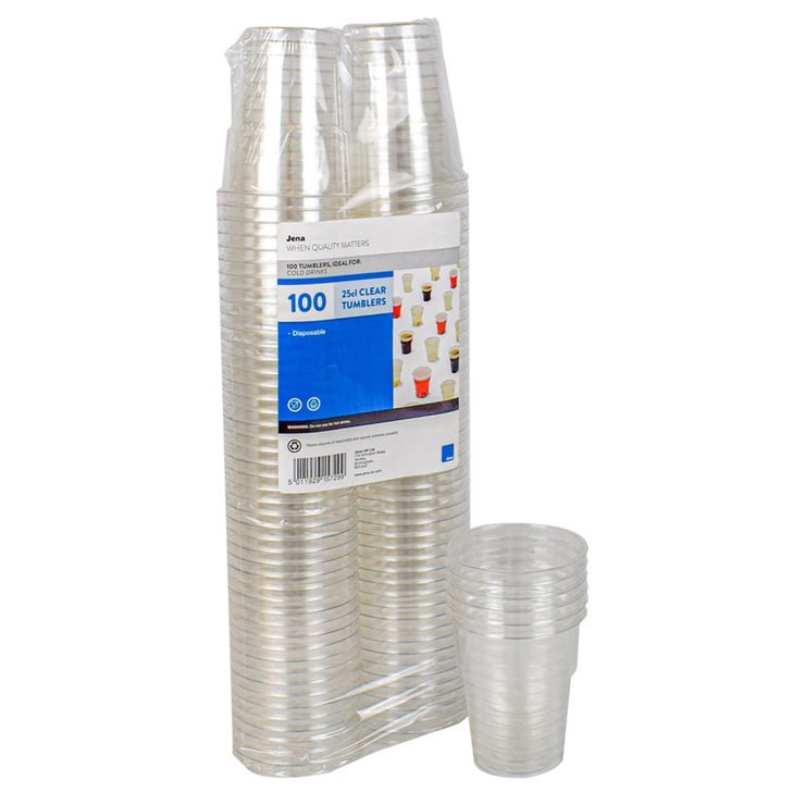 Jena 100 Disposable 25cl Tumblers
