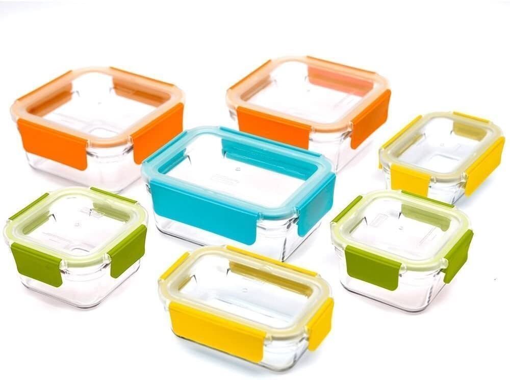 Glasslock Premium Food Storage Boxes, 18 Piece Set