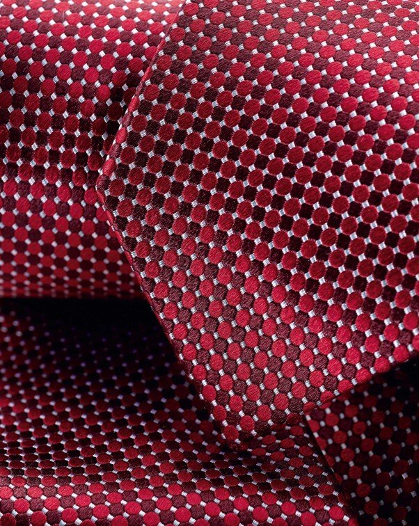 Stain Resistant Silk Tie - Red