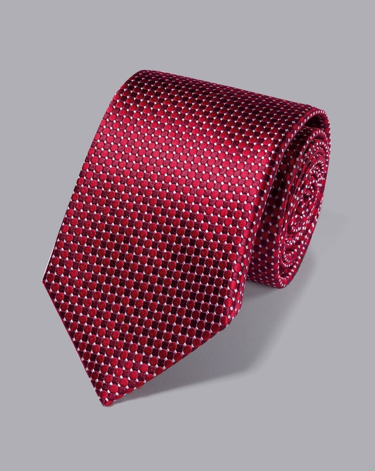 Stain Resistant Silk Tie - Red