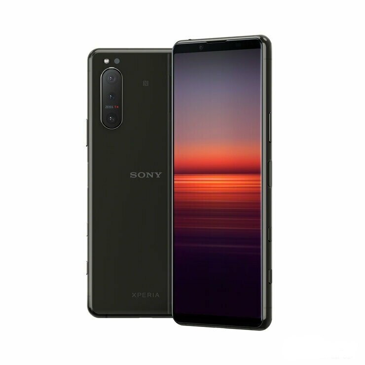 Sony Xperia 5 II 5G Sim Free Mobile Phone in Black with Style Cover and Stand
