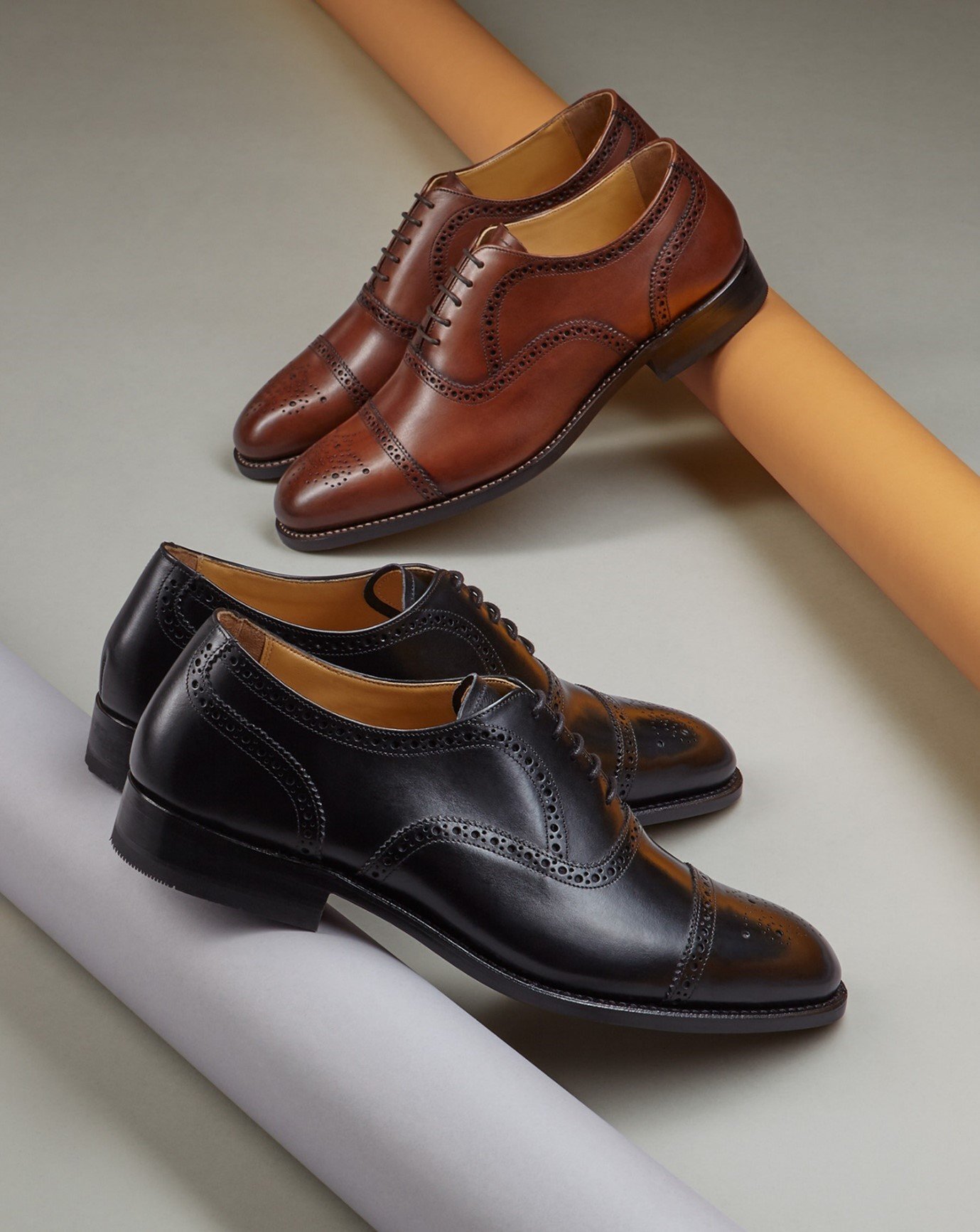 Goodyear Welted Oxford Brogue Shoes