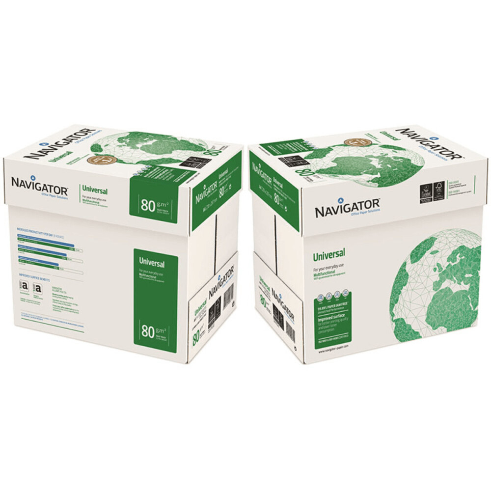 Navigator Universal A4 80gsm White 2 x Boxes of Paper