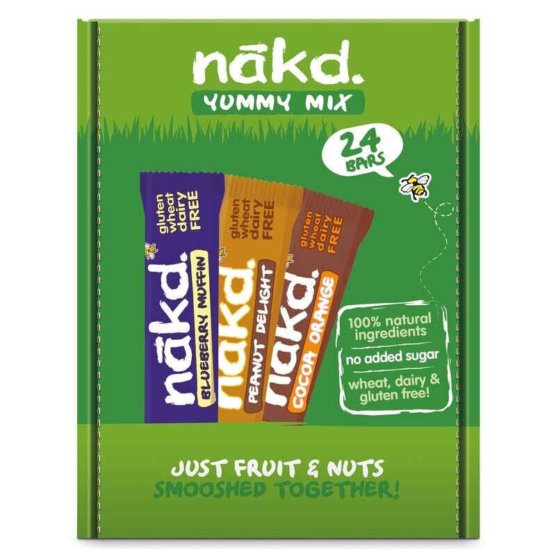 Nakd Yummy Mix Bars, 24 x 35g | Costco UK