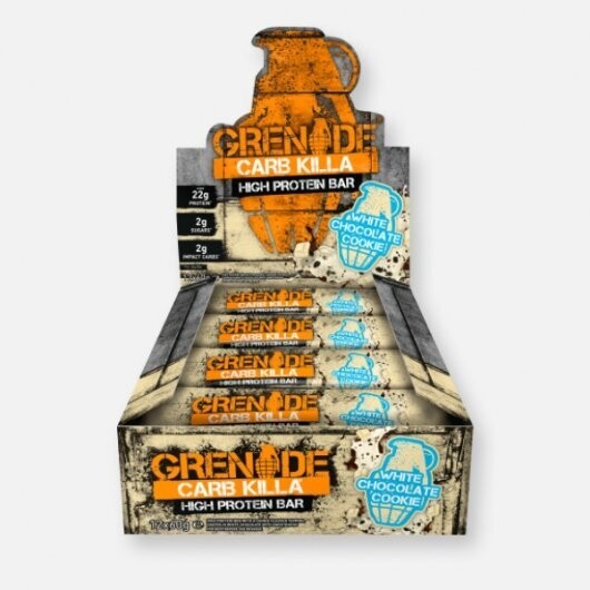 Grenade Carb Killa White Chocolate Cookie Bar, 12 x 60g