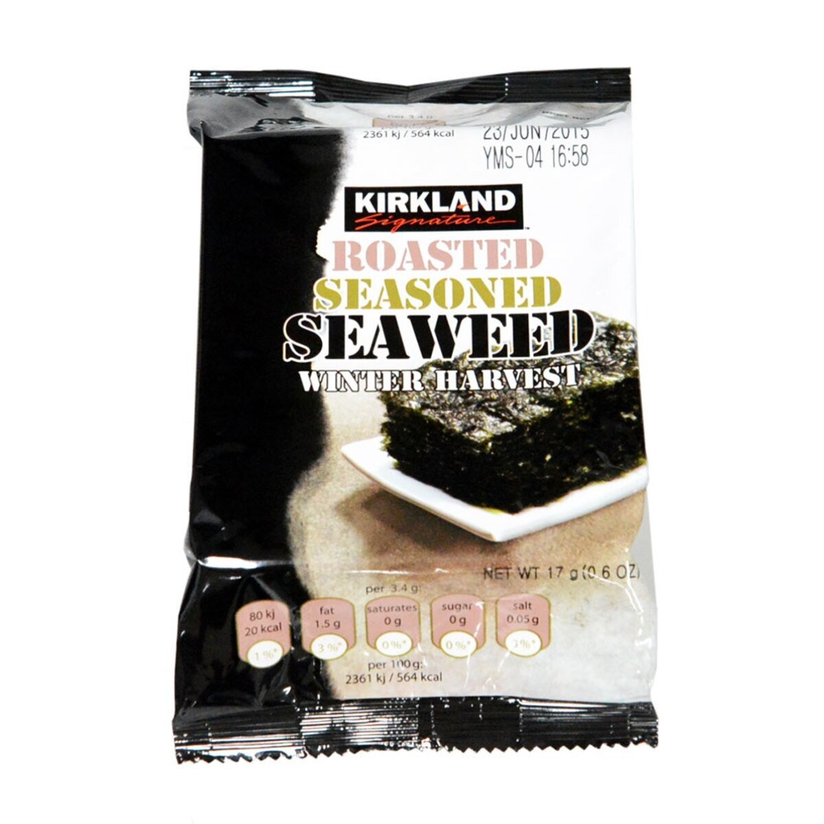 Kirkland Signature Roasted Seasoned Seaweed, 10 x 17g Kirkland Signature Roasted Seasoned Seaweed, 10 x 17g