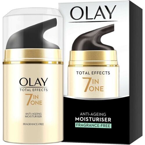 Olay Total Effects Age Defying Moisturiser, 2 x 50ml
