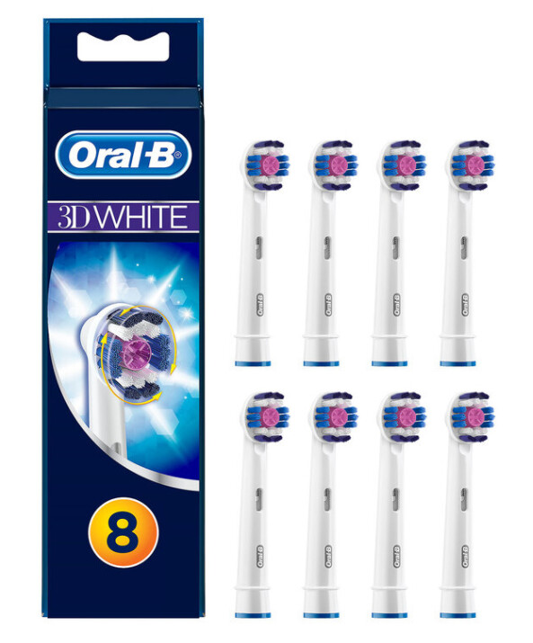 Oral-B 3D Whitening Brush Heads 8 Pack